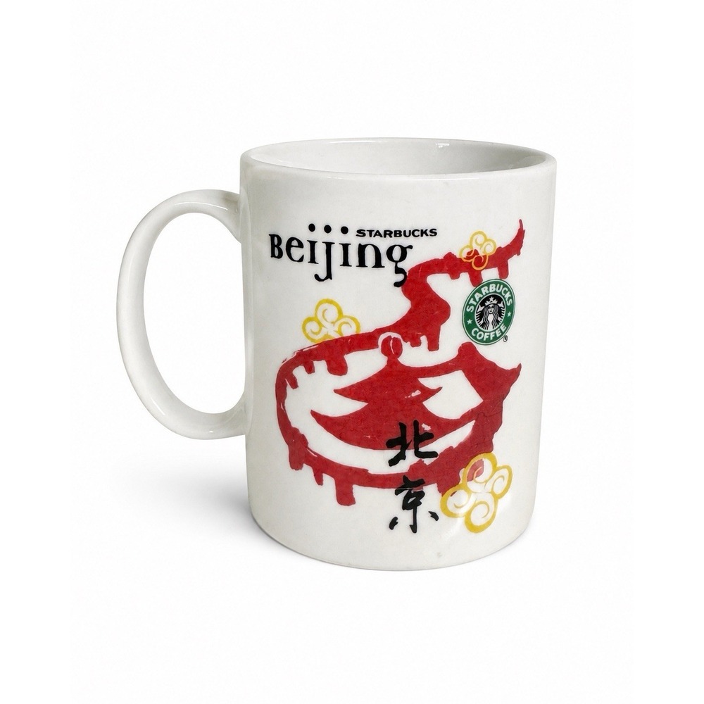 Starbucks Beijing‎ Souvenir Mug China Red Dragon Temple Design Coffee Cup